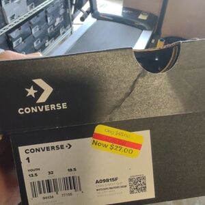 Converse Black Sneakers Box